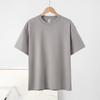 New Loose Pure Cotton Short-sleeved T-shirt Regular Shoulder Round Neck Tops Solid Color Versatile Short-sleeved Bottoming Shirt