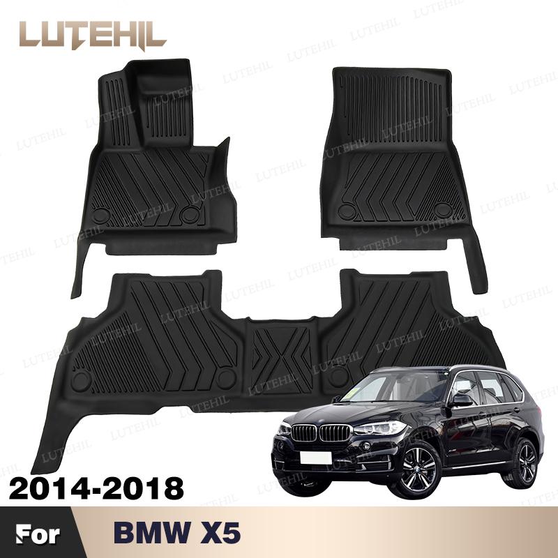 Custom TPE Car Floor Mat For BMW X5 F15 2014-2018 17 16 15 Full Set Carpet Cover Non-slip Interior Protector Accessories parts