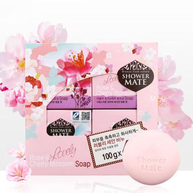 Aekyung KCS Rose Cherry Blossom Scented Soap Set