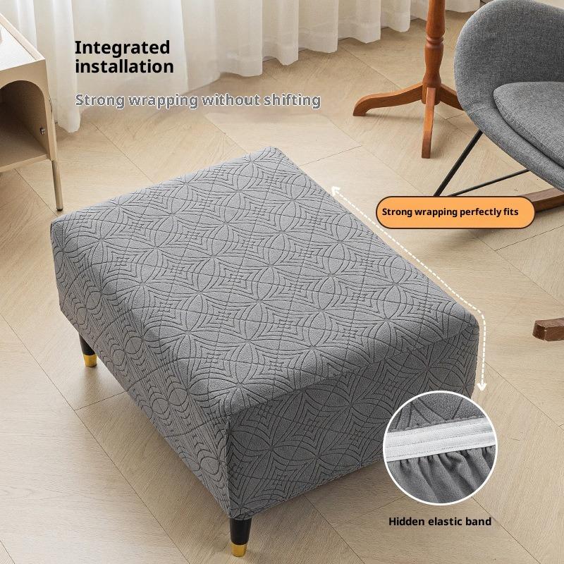 Modern Simple Pedal Cover Universal Cover for All Seasons Household All-inclusive Stool Cover Elastic Thickened Pedal Sofa Cover