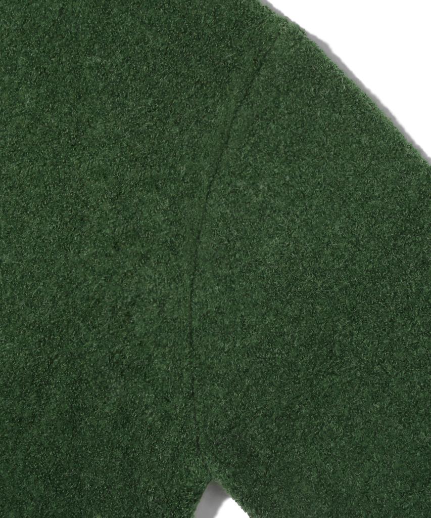 Trillion Wool Boucle Collar Cardigan Knit (Forest Green)