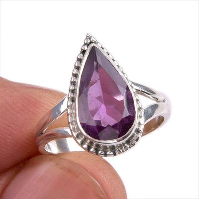 Natural Alexandrite Gemstone 925 Solid Sterling Silver Jewelry Ring Size 6 Z5h20