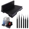 Smilerain Gunpla Runner Parts Holder for Plastic Model and Improves and Work Precision Tweezers X 6 Stand, L-Shaped, Compact, Models, Kits, Gunpla,