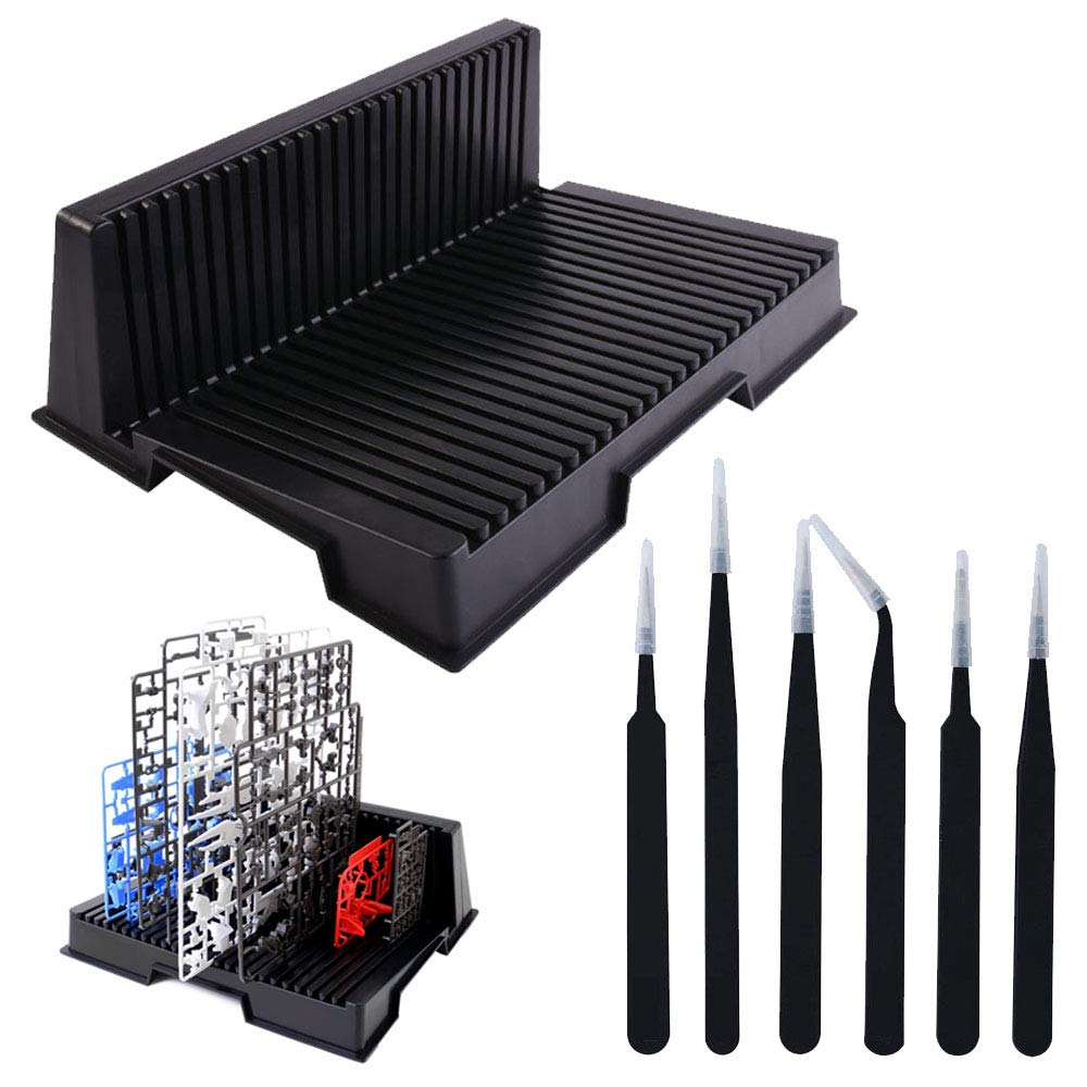 

Smilerain Держатель деталей раннеров Gunpla для пластиковых моделей и улучшает и точность работы Пинцеты x 6 Подставка, L-образная, Компактная, Модели, Наборы, Gunpla,