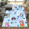 Bluey's Paw Patrol Floor Mat Perfect for Game Room Hallway Outdoor Bedrooms Anti-slip Rug Anime Office Decor