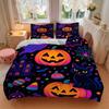 3pcs Halloween decorations Duvet Cover Set - Machine Washable, Includes 1 Cover and 2 Pillowcases, No Core Included yy251013105