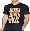 Tri-Ppi-E Red-D Life'S A Trip Men'S Short Sleeve T-Shirts Tops Men Leisure Crew Neck Shirts Black