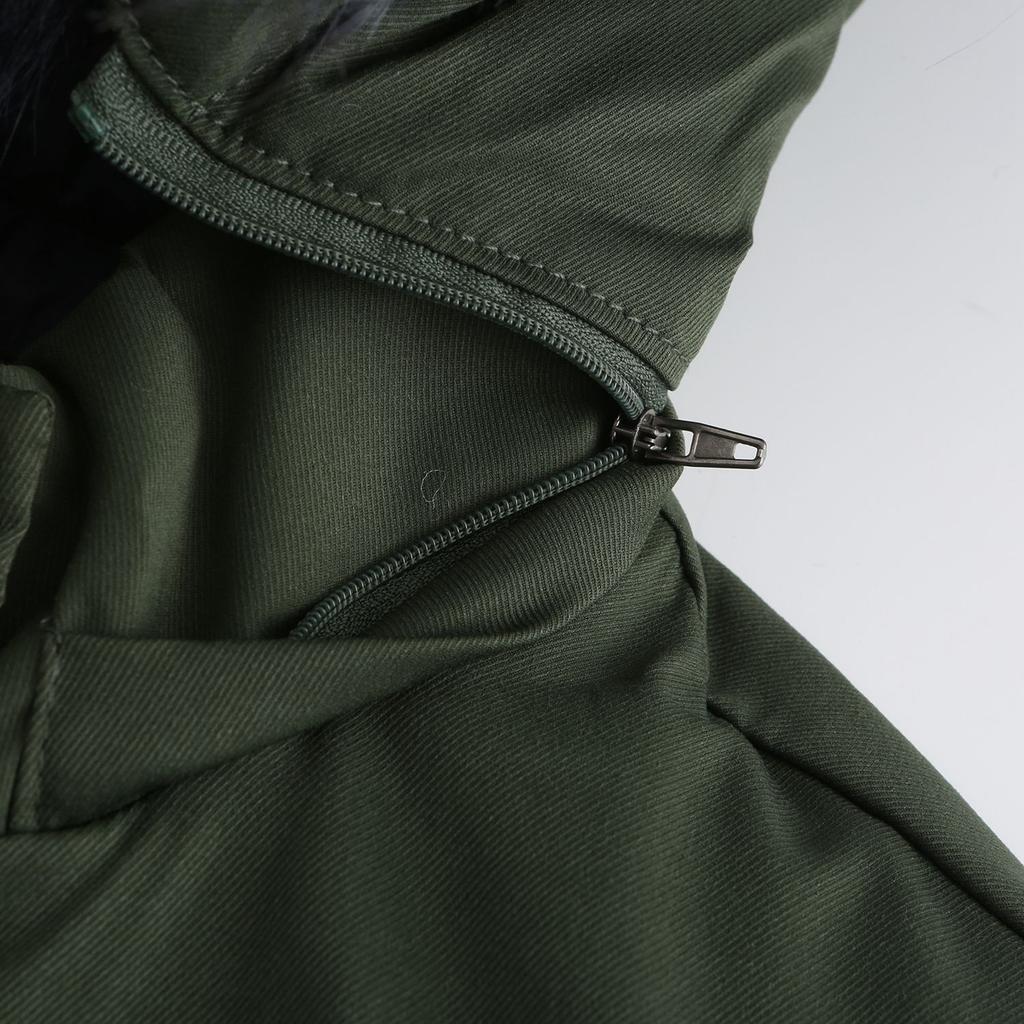 Jacket for Women Soft  Cotton Jacket Reversible Wear Removable Fur Collar Removable Hat Jacket Cotton Pie Overcoat Female Outfits Accessories