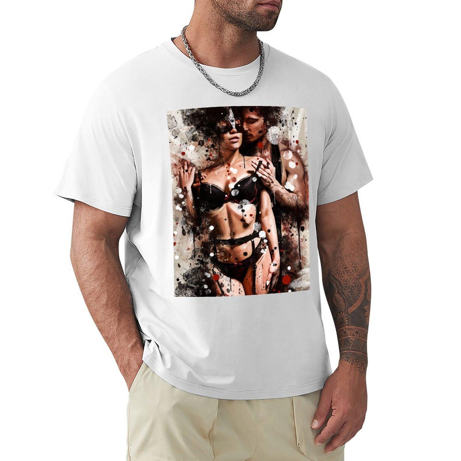 Today I am yours TShirt boys whites sweat anime Tshirts for men cotton S