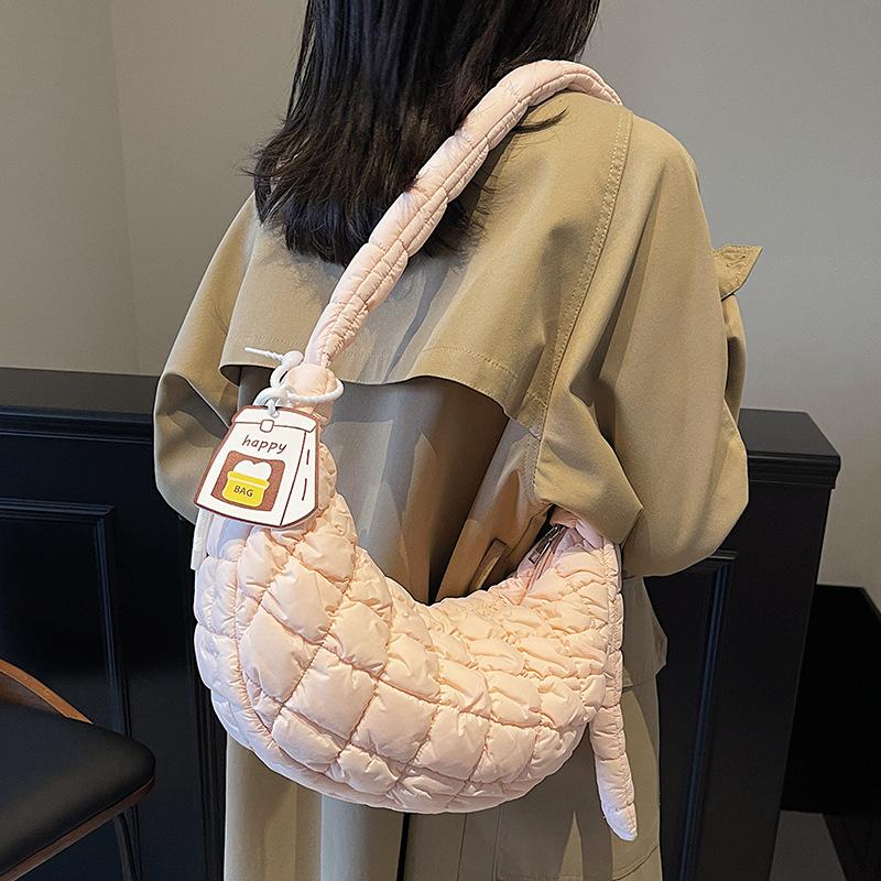 

Літні жіночі сумки для жінок Нова жіноча сумка через плече для поїздок на роботу Сумка-пельмень Клітинка Сумка через плече на одне плече