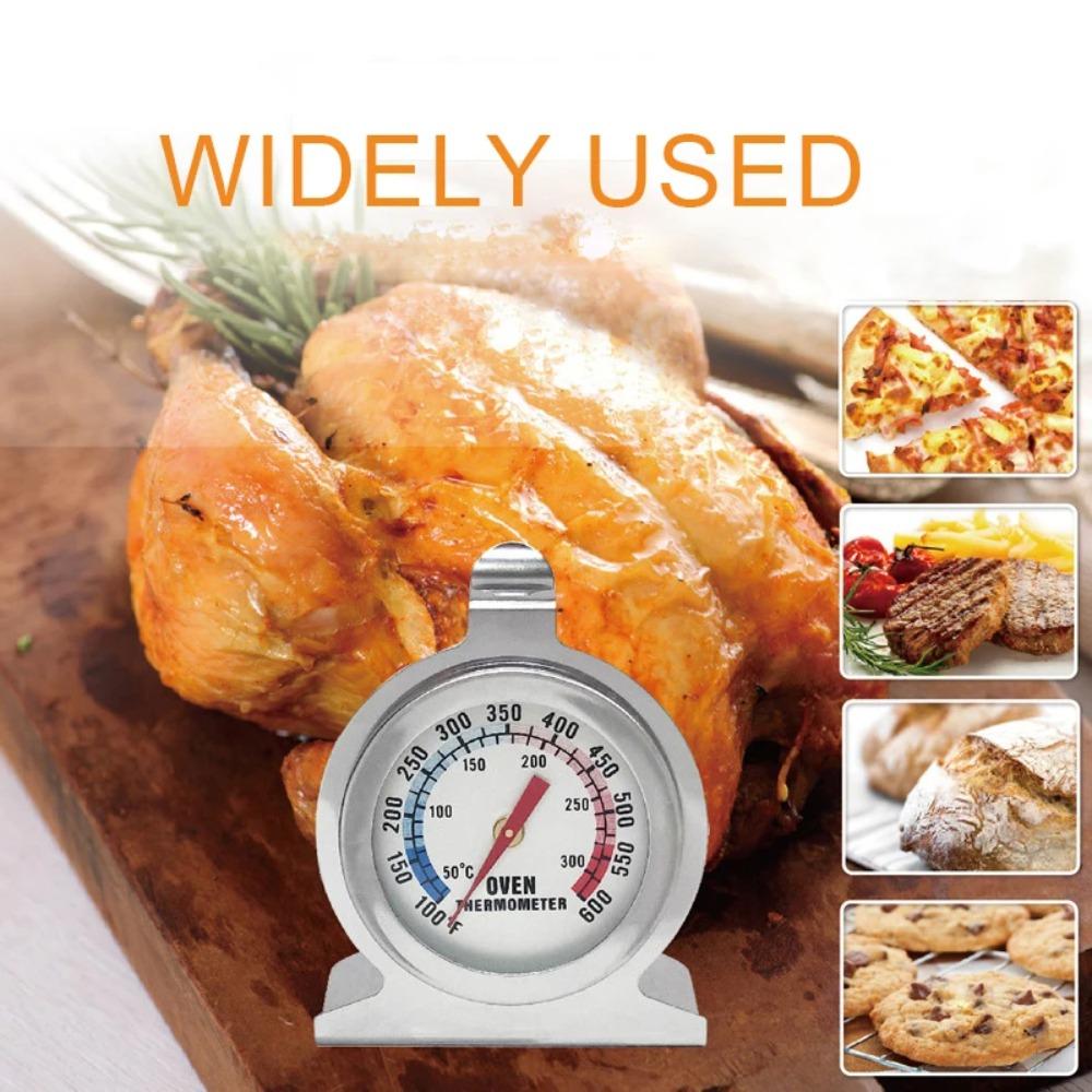 Oven Thermometer Accurate 50-300°C/100-600°F Grill Fry Chef Smoker Gauge Stainless Steel Thermo Meter Kitchen Cooking Baking