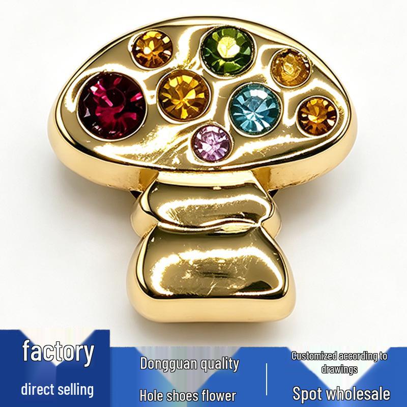 Colorful Rhinestone Flower Shoe Charms - Versatile Crocs Accessories