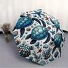 1pc Sea Turtle Print Automatic Open, Sturdy Iron Frame, Compact Folding Design, All-Season Portable Umbrella for Women & Men, Outdoor Umbrel