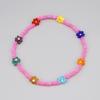 BONBEAU Flower Crush Multi-color Beads Bracelet Smile Charm Multi-color Flower Bead Bracelet