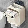Towel, Waterproof, Non Perforated Wall Mounted, Kitchen Roll Paper Box, Double-layer Shelf, Tissue Box, Kitchen