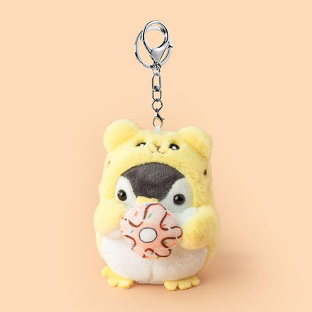 Design PP Cotton Donut Plush Key Chain Korean Style Key Buckle Penguin  Pendant Women Key Holder