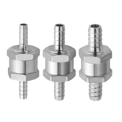 Non Return Fuels Valves with Steel Core Aluminu Construction Mechanical Equipment for 6mm/8mm/10mm Fuels Pipe Systems