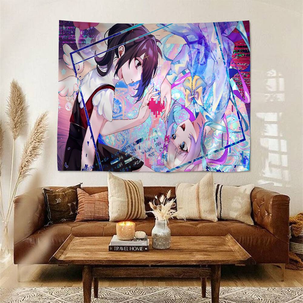 Needy Girl Overdose Game Cartoon Tapestry Art Science Fiction Room Home Decor Wall Hanging Home Decor