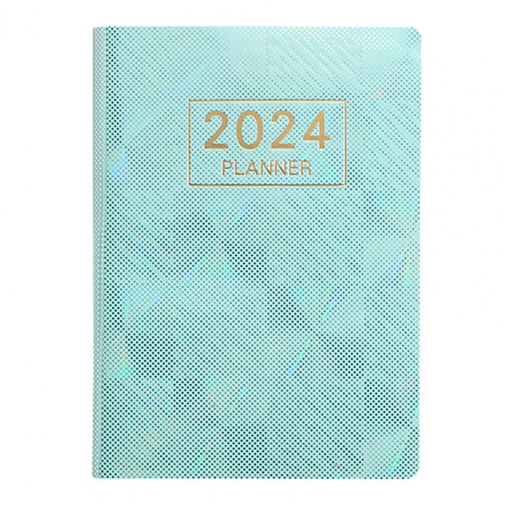 

A7 2026 English Planner Leather Hardcover 120 Pages Paper Mini Journal Dairy Pocket Notebook Student Office зелёный