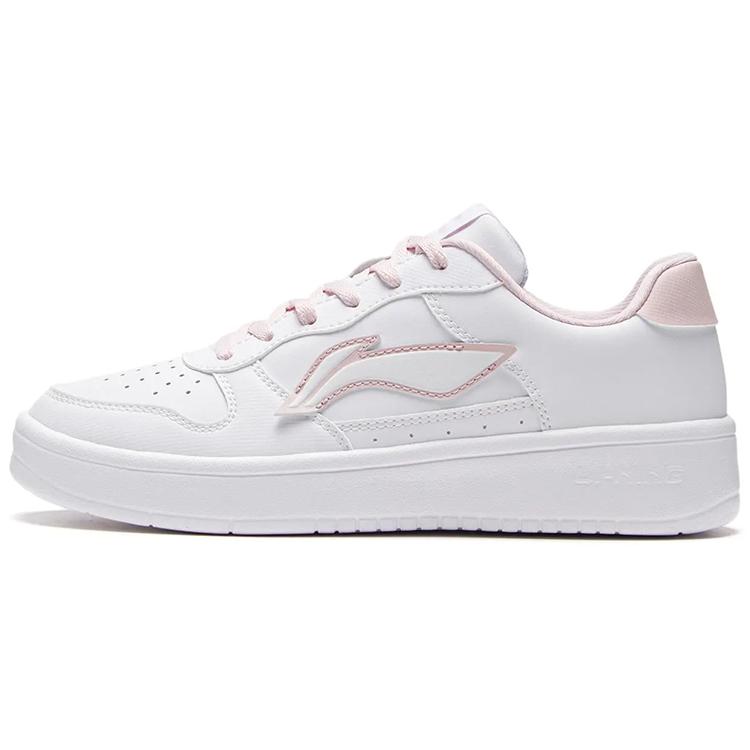 

LiNing Pontoons Нескользящие, Износостойкие, Легкие, Дышащие Кроссовки с низким верхом для скейтбординга Женские Белые Розовые 35