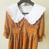 Pure Cotton Large V-neck Fake Collar Pure White Lace Women's Clothing with Doll Collar Retro Style with V-neck Collars