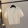Ice Silk Thin Small Waistcoat Outer Skirt Knitted Cardigan