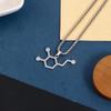 Dopamine Molecule Necklace: Trendy Irregular Style for Women