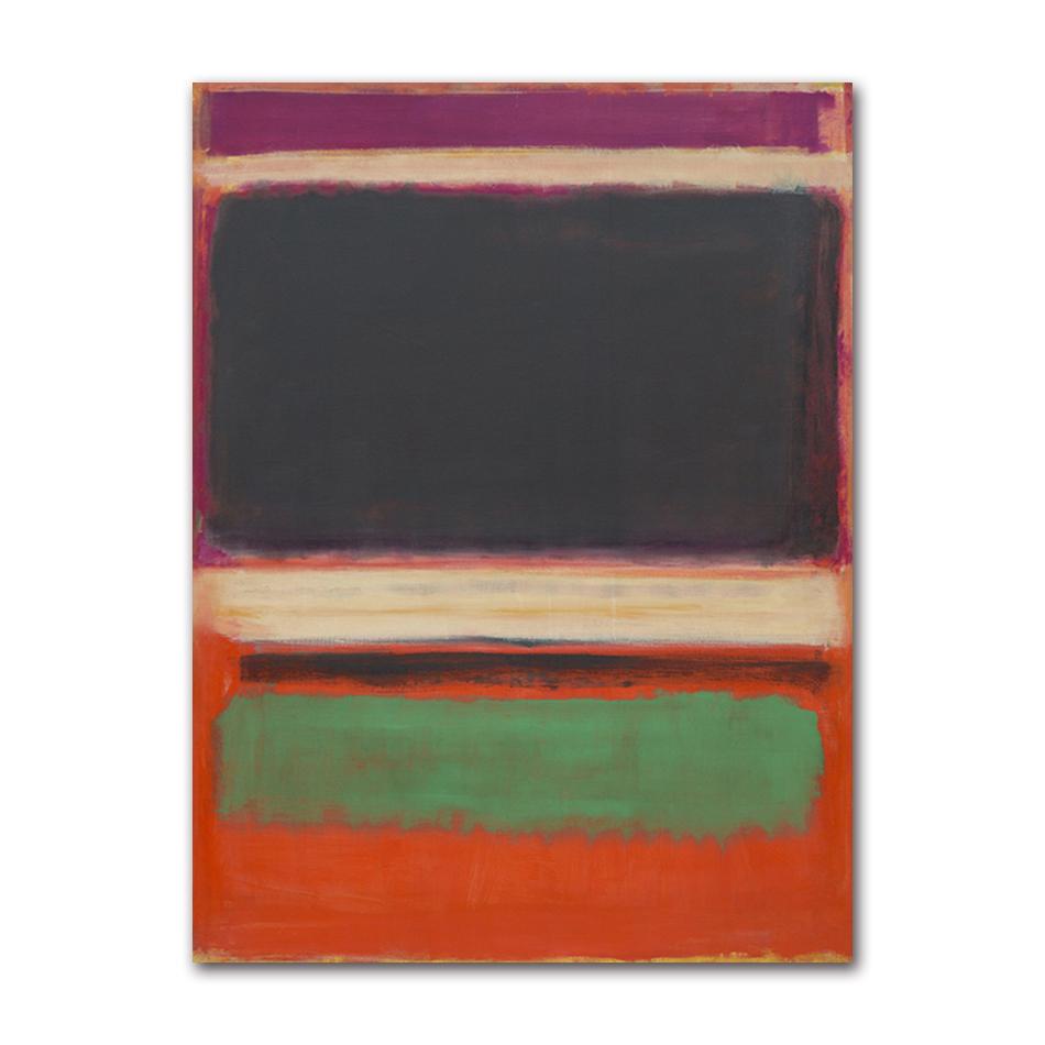 Famoso Poster di Opera d'Arte Astratta Colorata di Mark Rothko Pittura su Tela Arte Moderna da Parete Per Galleria Soggiorno Decorazione Casa