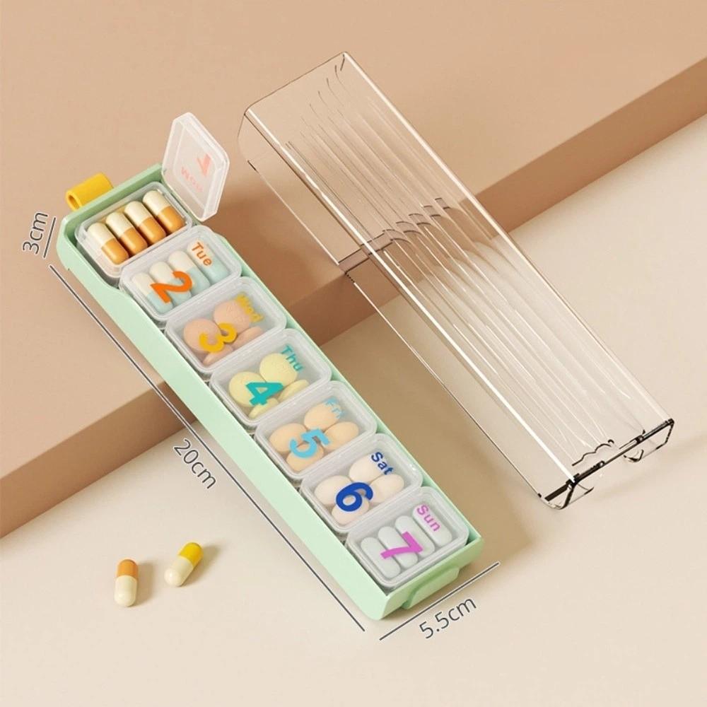Clear Lid Vitamins Case Large Capacity Tablets Container New Pill Dispenser  Travel Use