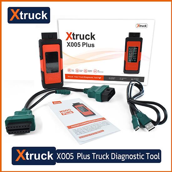 Xtruck X005 Plus ECU Programmer Heavy Duty Truck Diagnostic Tool OBD2 Scanner for Sinotruck