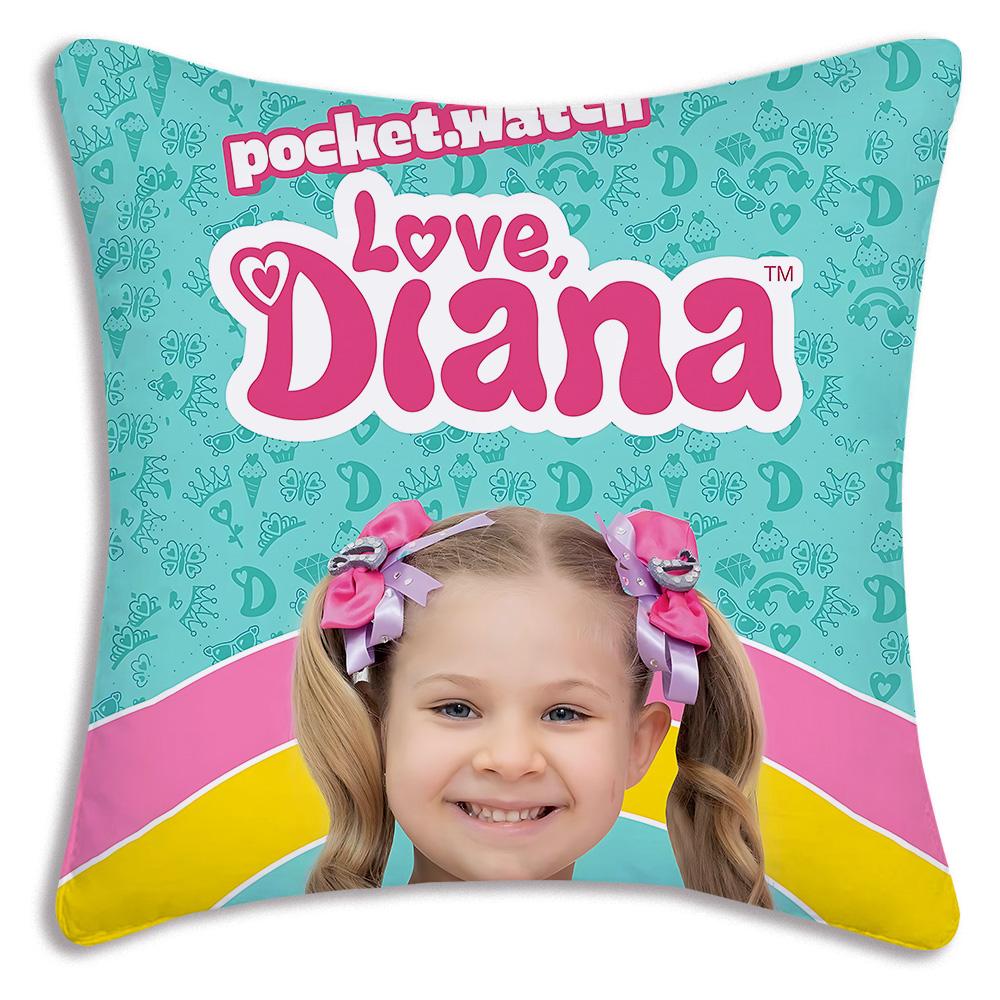 Cute Love For Dianas Pillow Covers Cartoon Sofa Decorative Home Double-sided Printing Short Plush Cute Cushion Cover