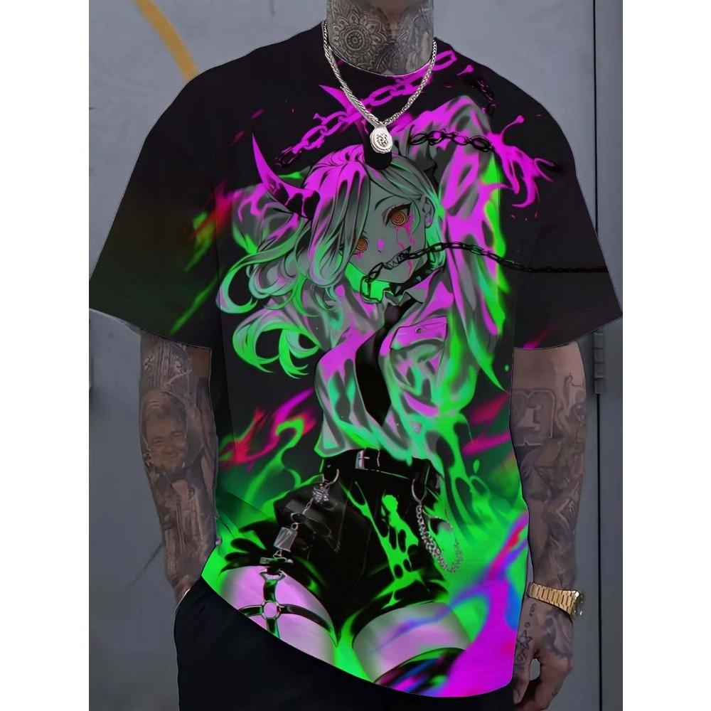 Cartoon Sexy Girl Pattern Men's T-shirt