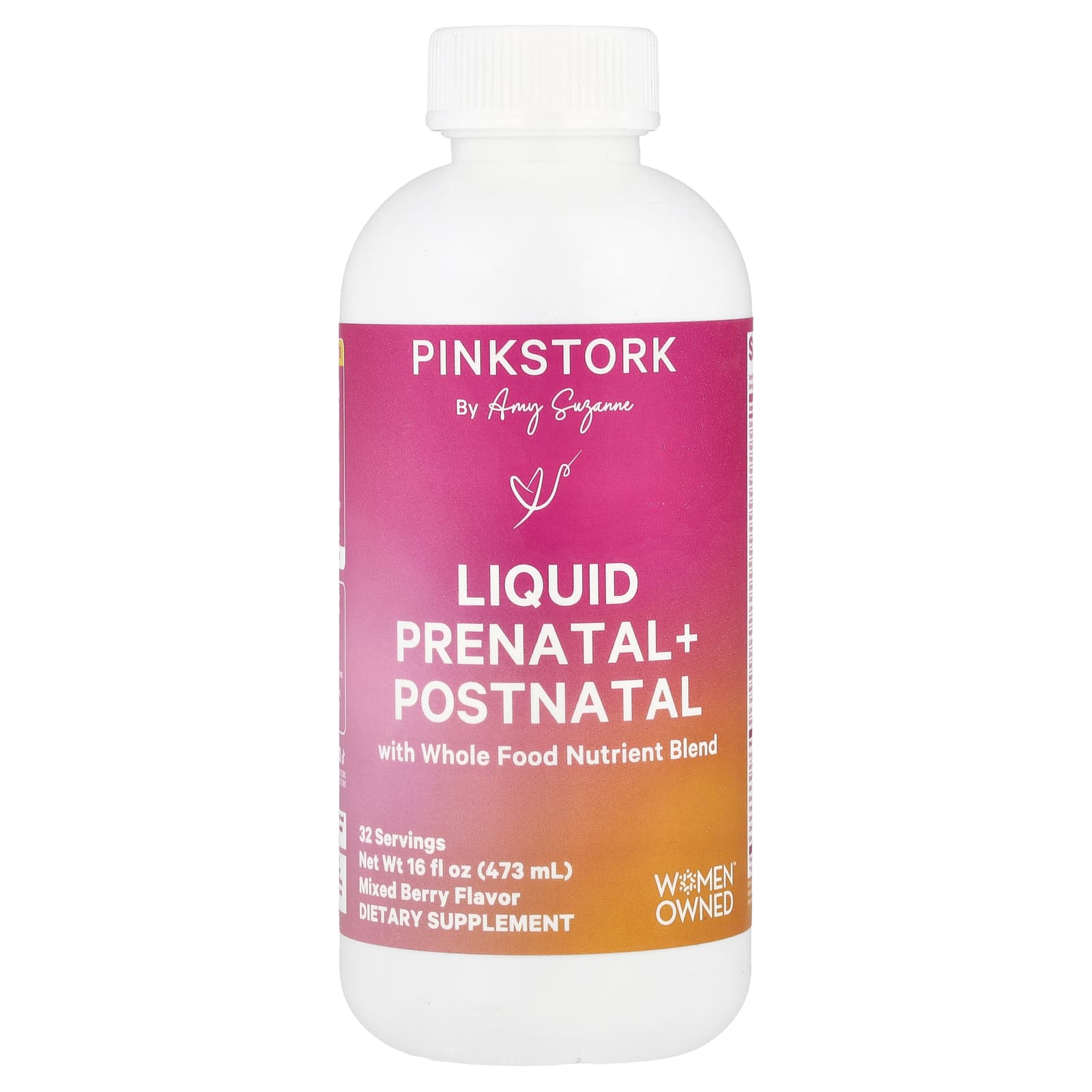 

Liquid Prenatal + Postnatal Supplement, Mixed Berry, 473 Ml (16 Fl Oz)
