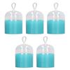5pcs Makeup Sponge Box Portable Dustproof Waterproof Beauty Sponge Storage Box with Holders for Women Girls