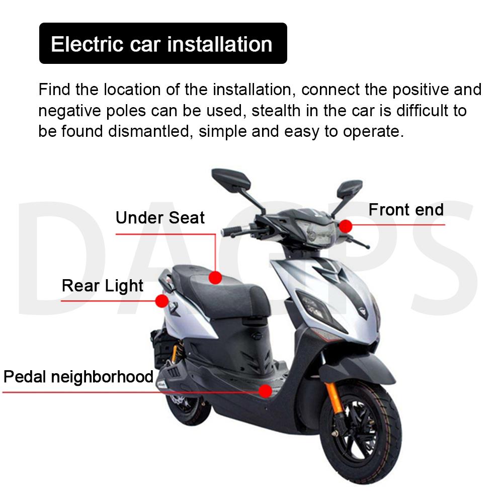 DAGPS Mini GPS Tracker TK205 Device ST-901 Car Motorcycle GSM Locator Remote Control With Real Time Monitoring System APP