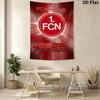 Name Custom 1.FC Nürnberg Logo Wall Tapestry Aesthetic Wall Hanging Printed Fabric Blanket Decorative Tapestries for Bedroom Living Room Home Decor