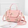 Embroidery Handbag: 2022 New Fashionable PU Leather Single Shoulder Crossbody Bag for Women