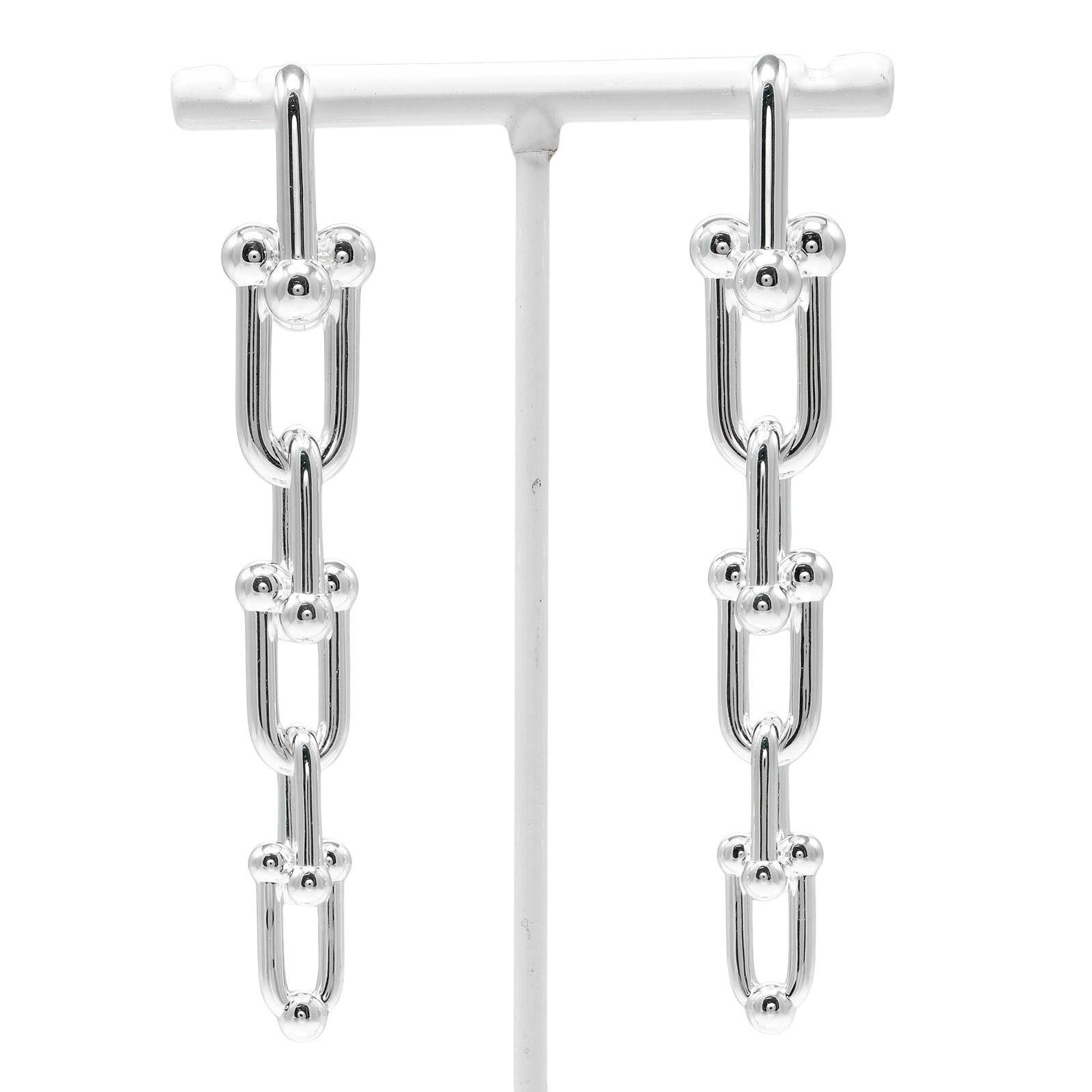 

TIFFANY&Co. Hardware Graduated Link Piercing Silver925 22.2g Women Used