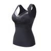 Autumn and Winter Double-sided German Velvet Thermal Vest Women's Velvet Thickened Self-heating Inner Wear Primer with Chest Pad Thermal Underwear
