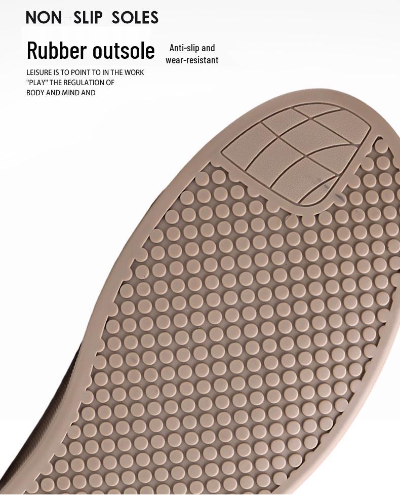 Chaussures décontractées à enfiler pour homme en cuir véritable Automne/Hiver 2025