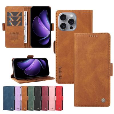 Brieftasche Magnetischer Kartensteckplatz RFID Flip Lederhülle Für iPhone 16E 16 15 Pro Max 14 Plus 13 12 Mini 11 X XS XR SE2 SE3 8 7 6 2022
