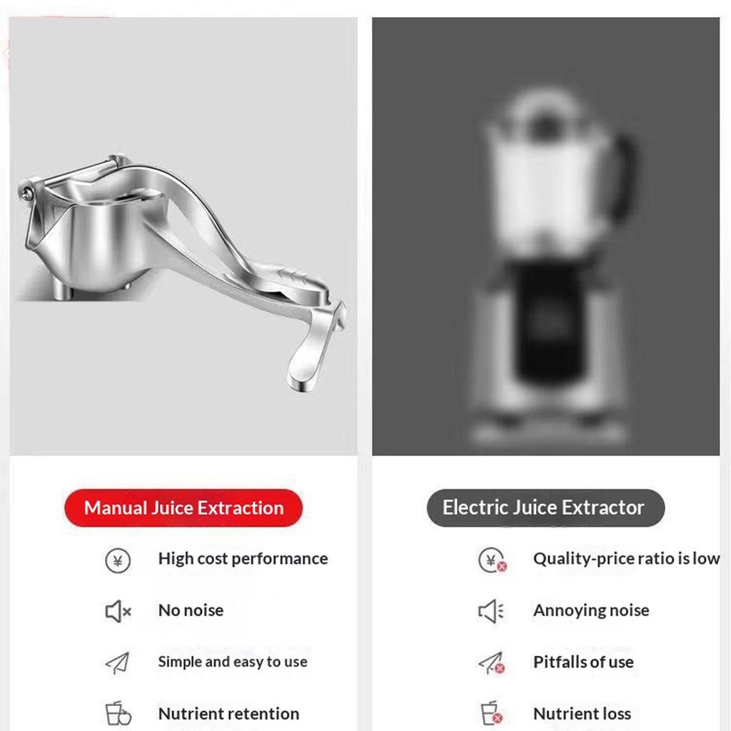 2026 Manual Juice Squeezer Aluminum Alloy Hand Pressure Juicer Pomegranate Orange Lemon Sugar Cane Juice Kitchen Bar Fruit Tools