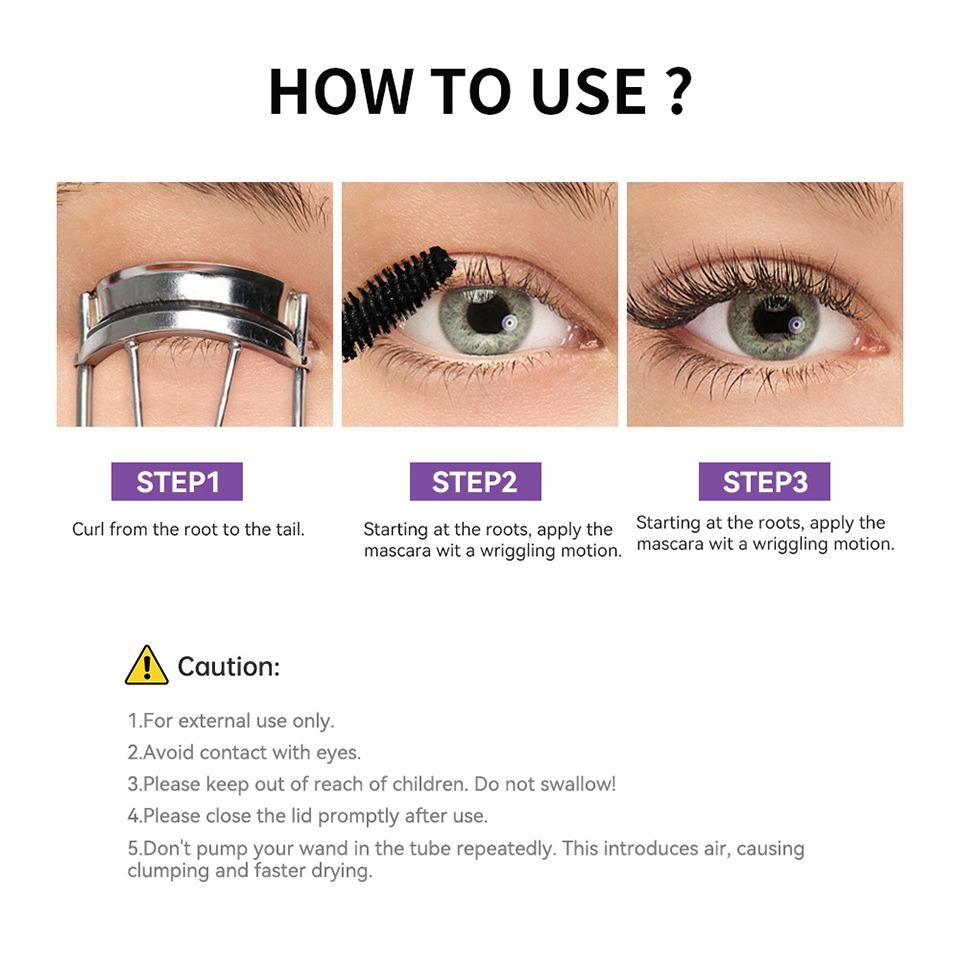 Lakerain Color Long Curl Eyelash Primer, Waterproof and Sweat Resistant Multi-functional Products