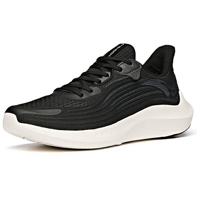 Anta Poison Spike 1 Shock Absorption Non-Slip Wear-Resistant Low-Top Running Shoes Men Running Shoes Black White 112115520-2