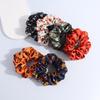 Halloween Large Intestine Hair Tie Black Hair Rope Skull Fabric Hair Accessory for Women
