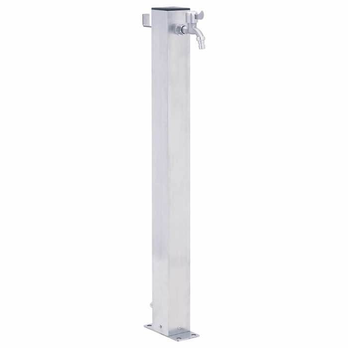 Colonne à eau de jardin - VIDAXL - Acier inoxydable - Base stable - Forme carrée