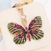 Rhinestone Butterfly Keychain: Elegant Metal Moth Keyring for Women, Creative Gift Box