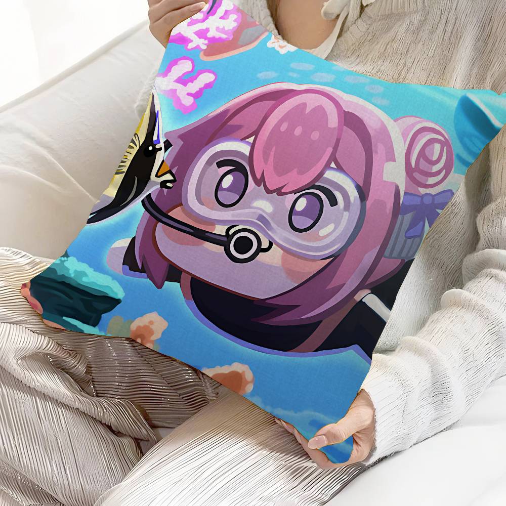 D-Doro Cute N-NIKKES Pillow Gifts Home Office Furnishings Bedroom Sofa Car Cushion Cover case 45x45cm