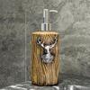 Rustic Deer Soap Dispenser Bottle With Pump For Bathroom And Kitchen Use