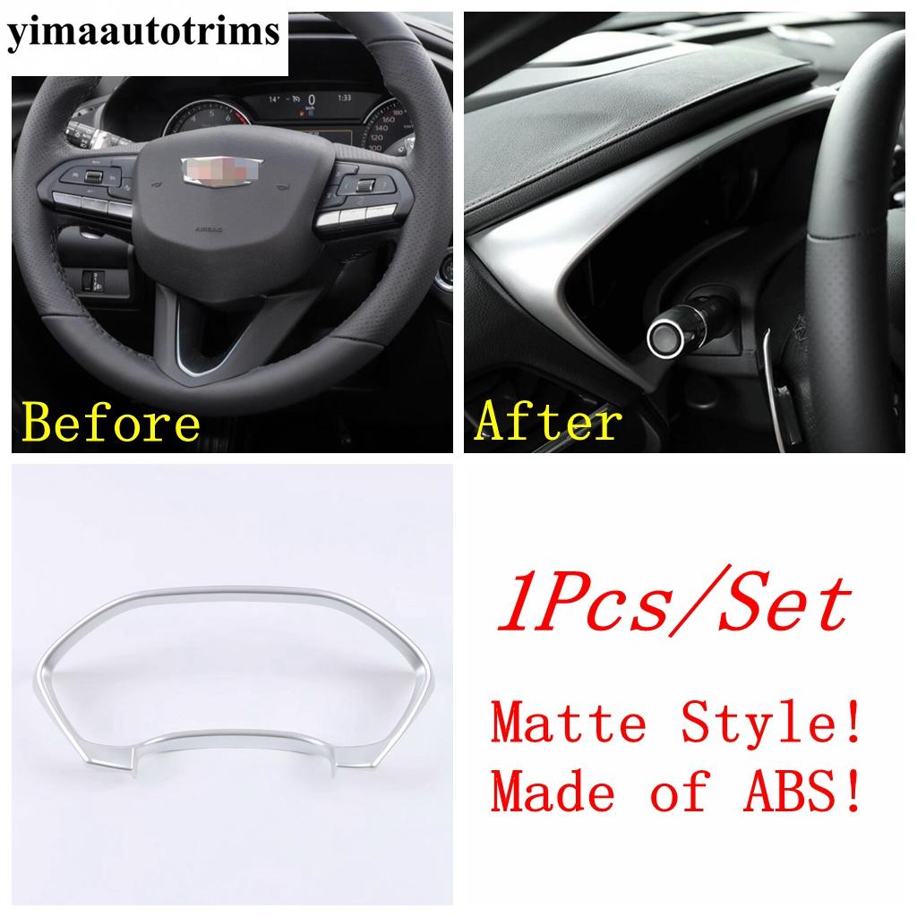 ABS Matte Front Water Cup Panel / Steering Wheel / Window Lift / Handle Bowl Cover Trim Accessories For Cadillac CT4  - 2024